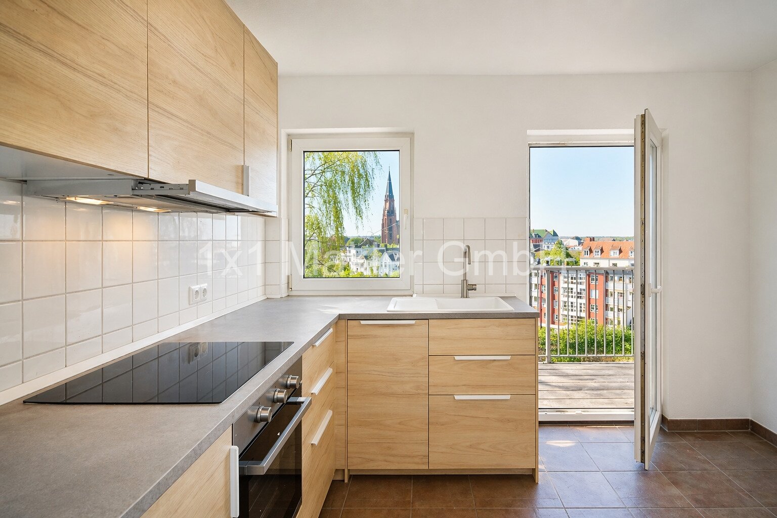 Schwerin:  1-Raum-Wohnung mit neuer EBK und Fernblick 