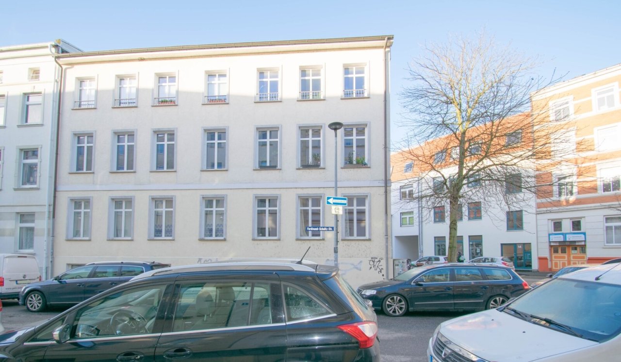 Blick aus Ferdinand-Schulz-Straße